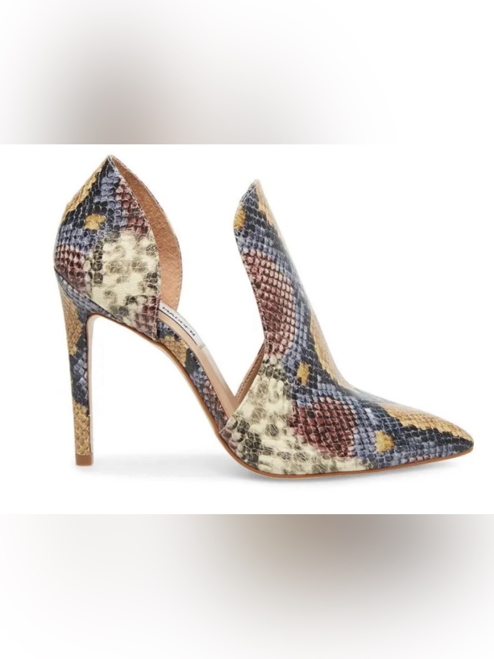 Steve Madden Multicolor Snake-Print D'Orsay Pump